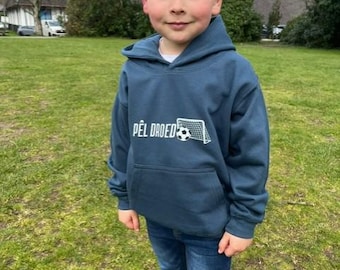 Weslh pel droed boys hoodie welsh football boys hoodie