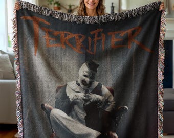 Terrifier Art the Clown Tapestry Woven Blanket