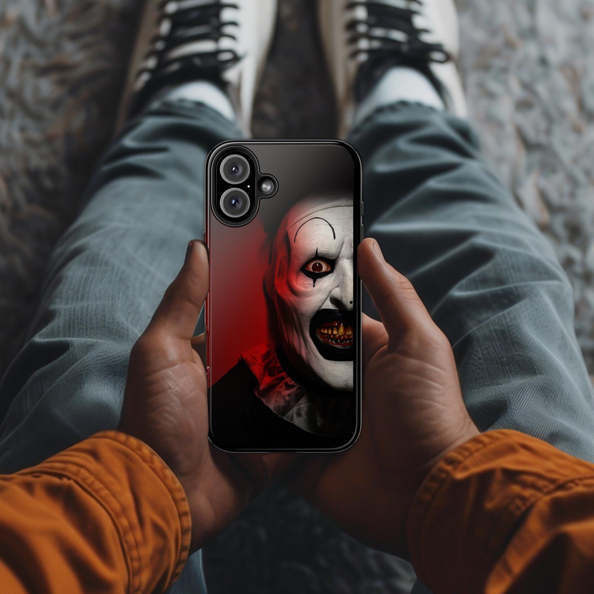 Terrifier One Case Art the Clown Terrifier Cell Phone Case iPhone 15-16 and Samsung S23 ...