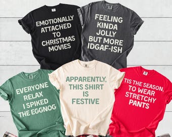Matching Family Christmas Pajamas Shirts, Couples Christmas PJs Tees Funny Matching Christmas Shirts, Ugly Sweater Gift, Office Party Tshirt