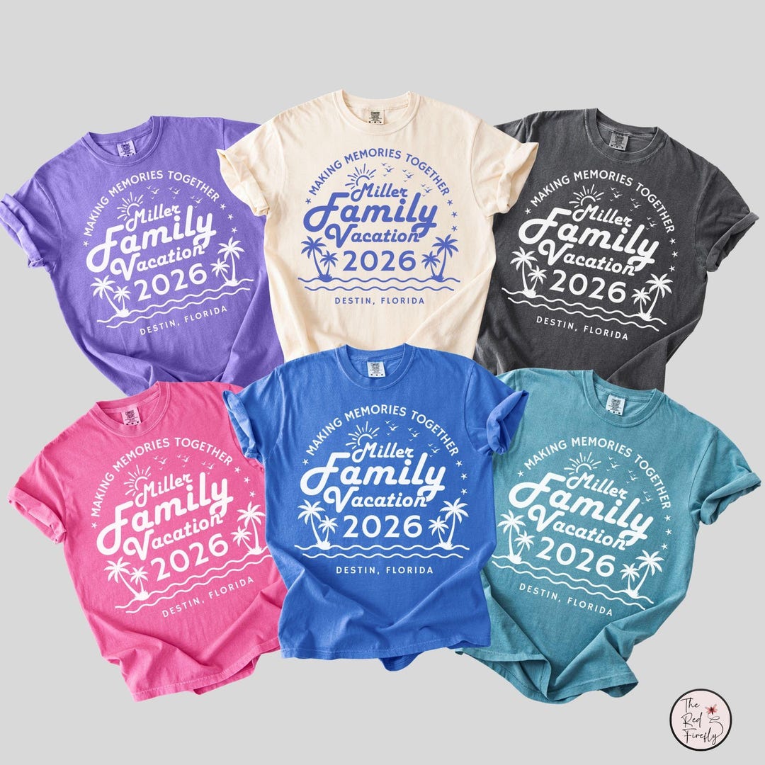 Family Vacation 2026 Shirts, Matching Family Vacation Shirts, Custom ...
