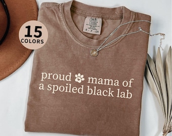 Funny Black Lab Shirt Gift for Black Lab Lover T shirt Retriever Mom Shirt  Dog Lover Gift for Mother's Day Christmas, Black Lab Dog Mama