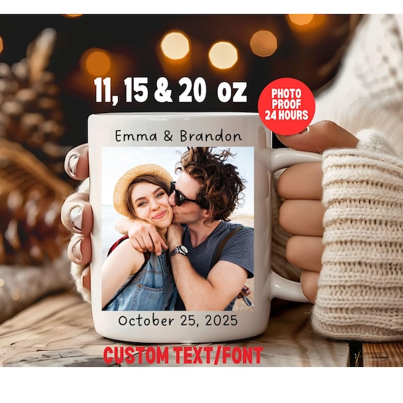 Jumbo Coffee Mug Gift for Her Extra Large Mug Photo Mug Gift Oversized Coffee Mug 20 oz Custom Mug Gift Personalized Photo Gift Custom Mug