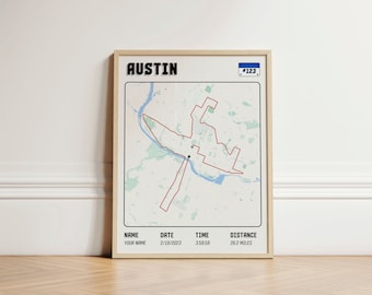 Austin Marathon Custom Race Poster