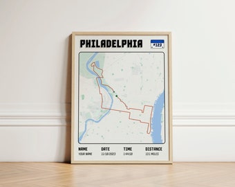 Philadelphia Half Marathon Custom Race Poster