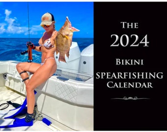 Personally signed 2024 Bikini Spear Fishing Calendar