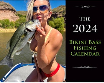 Personally signed 2024 Bikini Bass Fishing Calendar