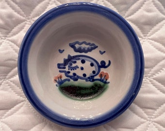Vintage M.A. Hadley Pottery "Pig" 4 1/2" Inch Ramekin Bowl