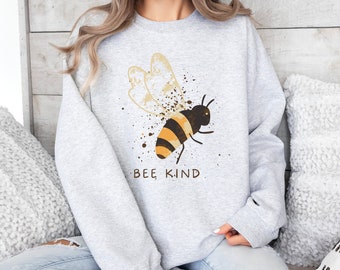 Bee soort sweatshirt trui met ronde hals retro bij hommel super schattige bijen trui cadeaus voor haar Unisex Heavy Blend™ Crewneck Sweatshirt /