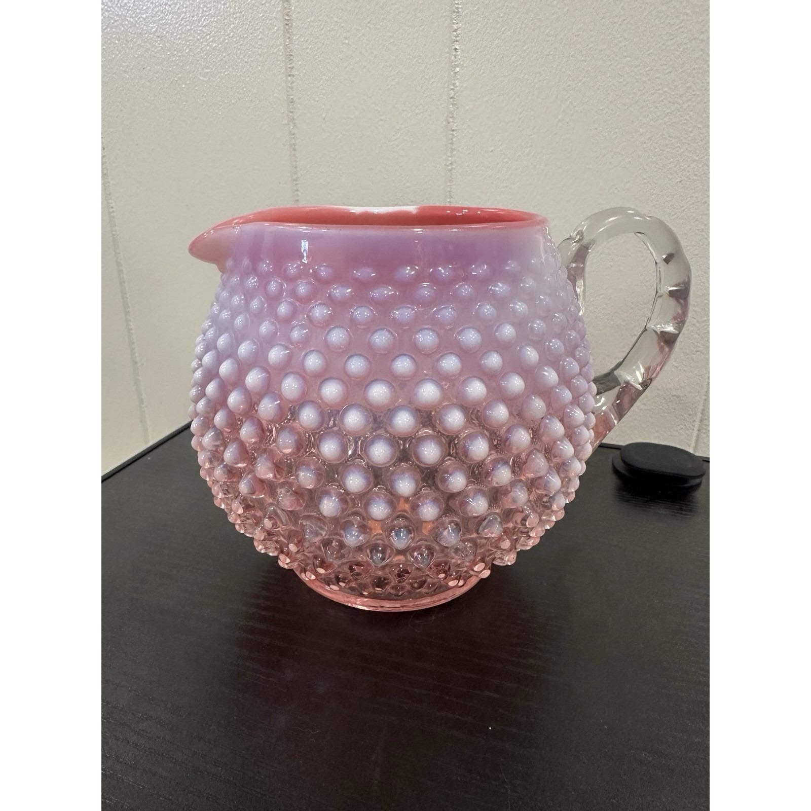 Pink Fenton Pitcher - Etsy