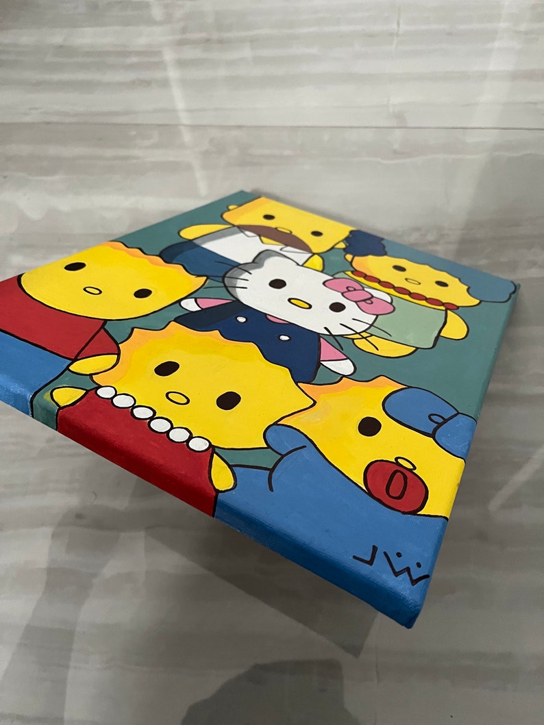 Simpsons X Hello Kitty Painting - Etsy