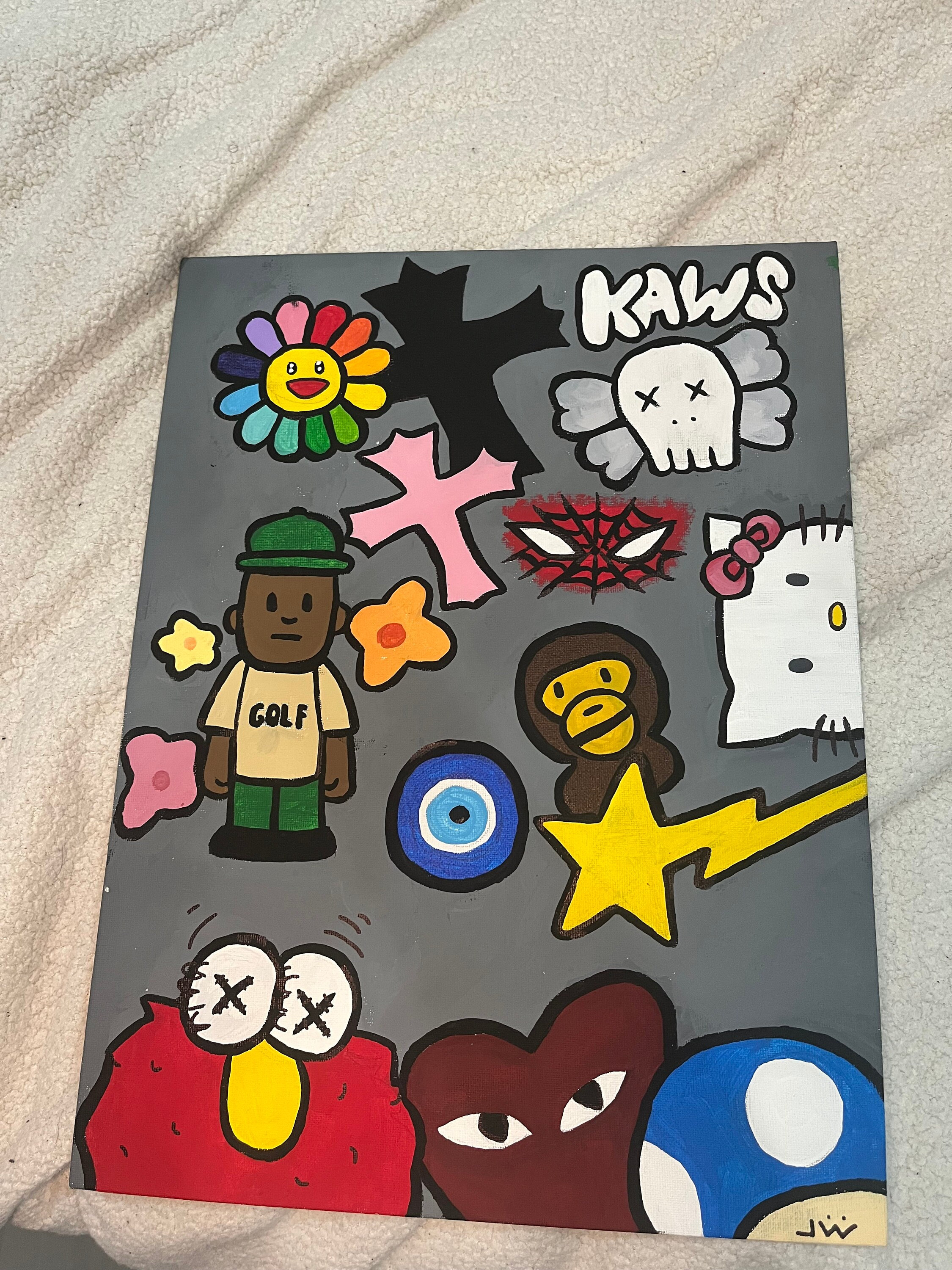 Bape kaws logo online