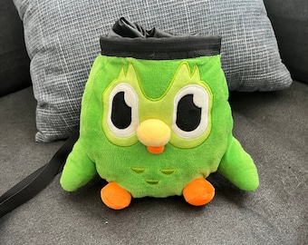 Stuffed Duolingo chalkbag