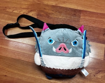 multi character  Demon Slayer  stuffed Chalkbag with belt