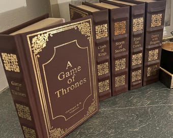 Läderinbundna Game of Thrones-böcker (nu med guldkanter som tillval)