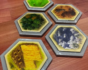 Settlers of Catan Coasters