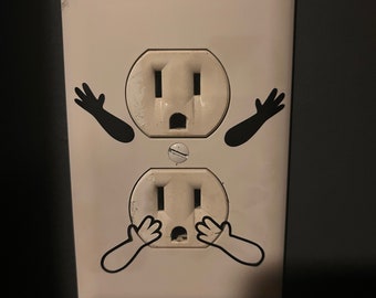 Electric outlet fun hands