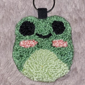 Accesorio para llavero/bolso GREEN FROG. Punzón con aguja.