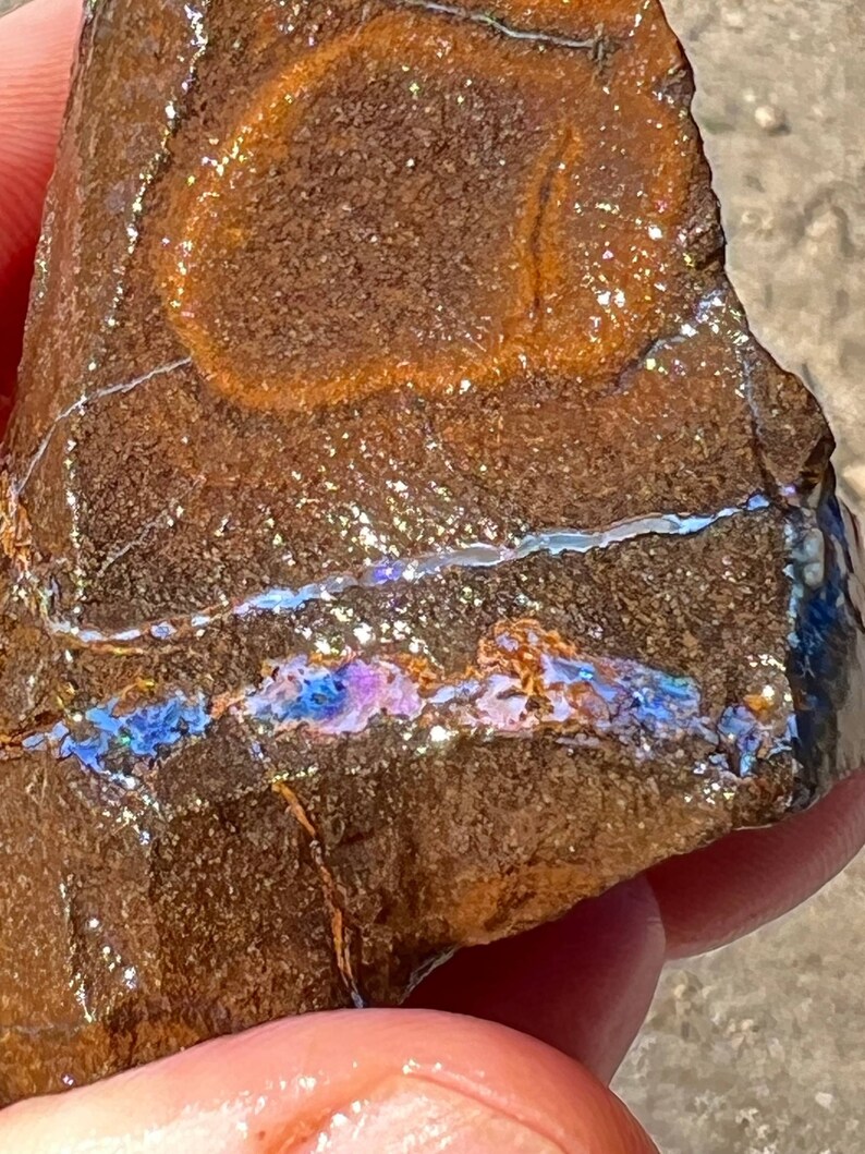 Opale Boulder Brute Naturelle D'Australie - 40.80 Carats - Pierre Brute Pour Lapidaire Ou Collection