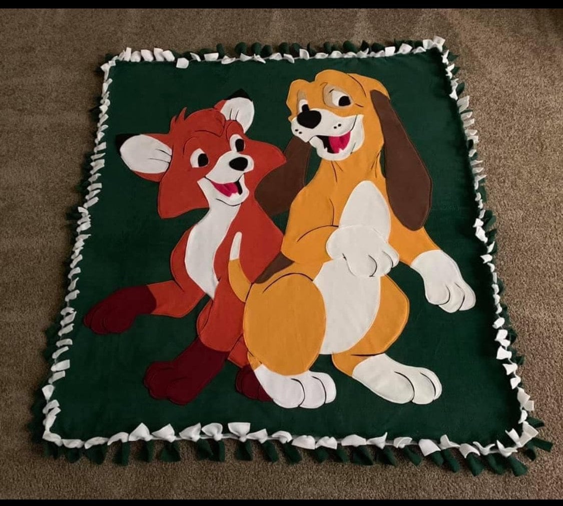 Fox and the hound blanket hot sale