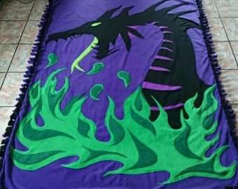 Dragon fleece blanket