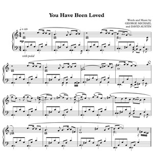 You Have Been Loved by George Michael, Sheet Music arranged for Intermediate Piano Solo, Digital PDF Music Sheets Printable Instant Download
