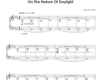 Max Richter: On The Nature Of Daylight, Piano Solo Sheet Music (Digital PDF)