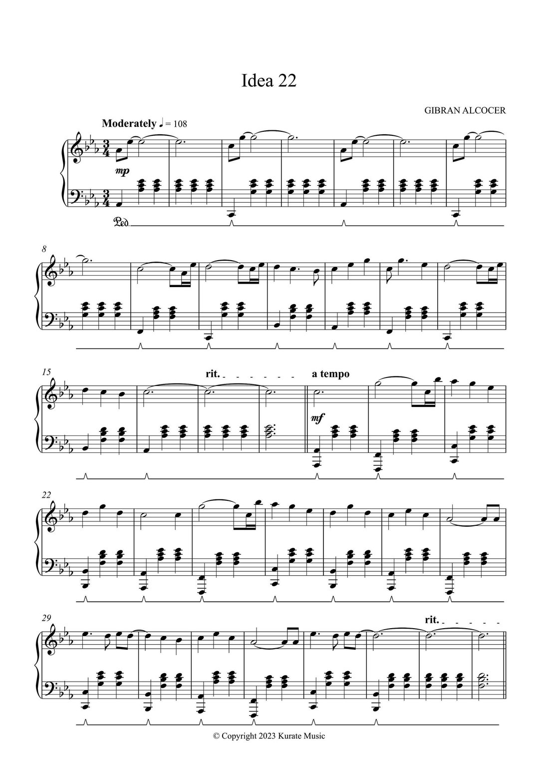 Idea 22 Piano Sheet Music By Gibran Alcocer printable PDF Etsy Idea 22 Piano Sheet Music By Gibran Alcocer printable PDF Etsy