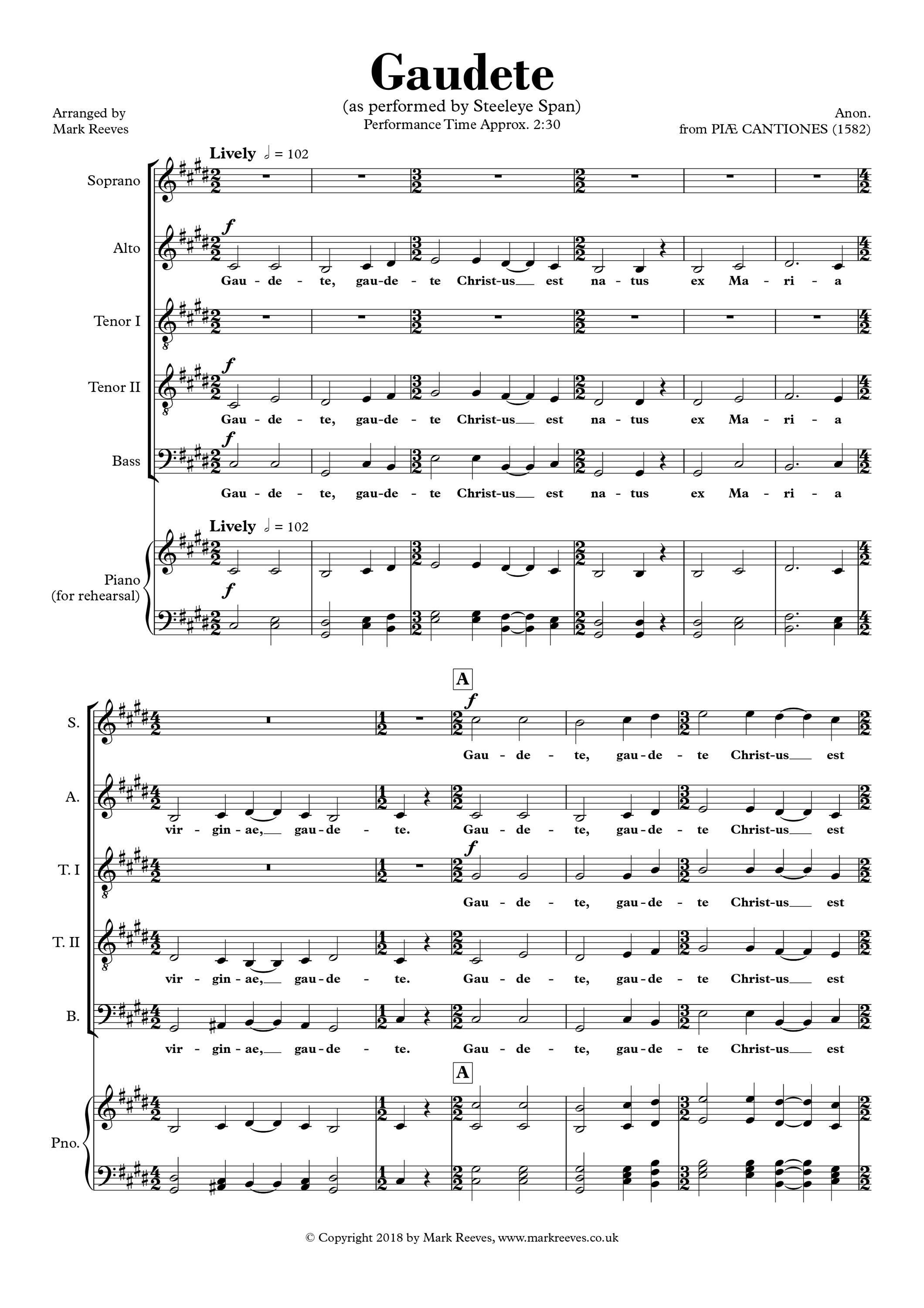 Gaudete christmas song