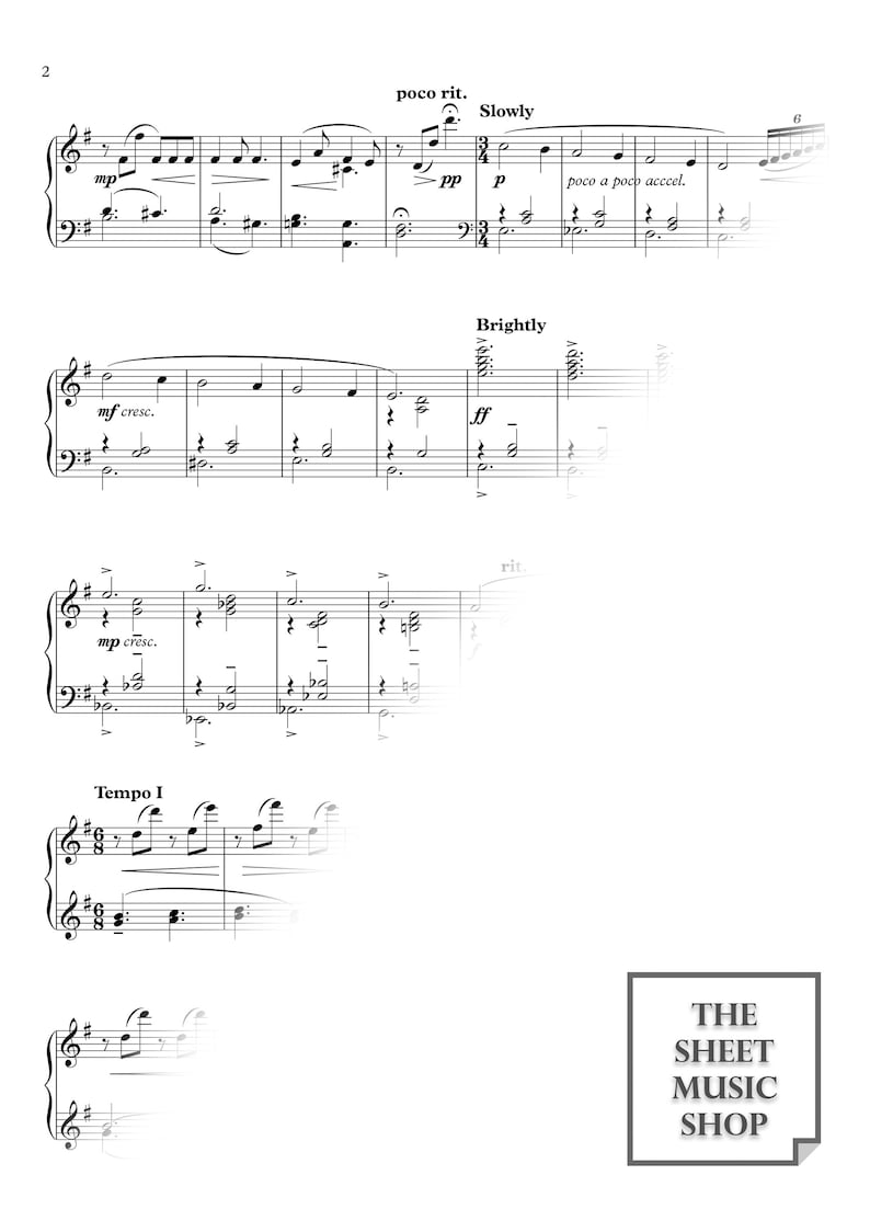 Caroling, Caroling: Piano Solo Sheet Music - Christmas Carol (PDF ...