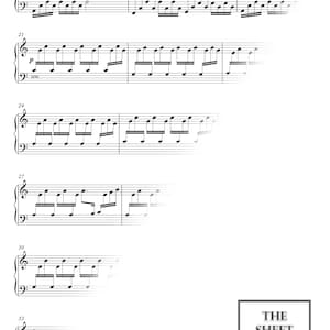 Page two of Una Mattina by Ludovico Einaudi, Sheet Music for Piano, Intermediate Level, Instant Printable PDF Sheet Music Download, Piano Music Sheets