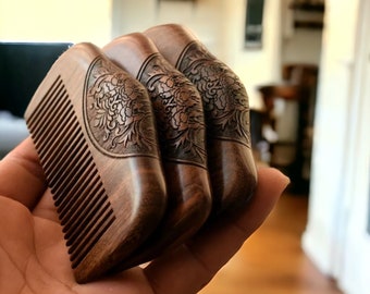 Handcarved Japanese Style Wooden Comb