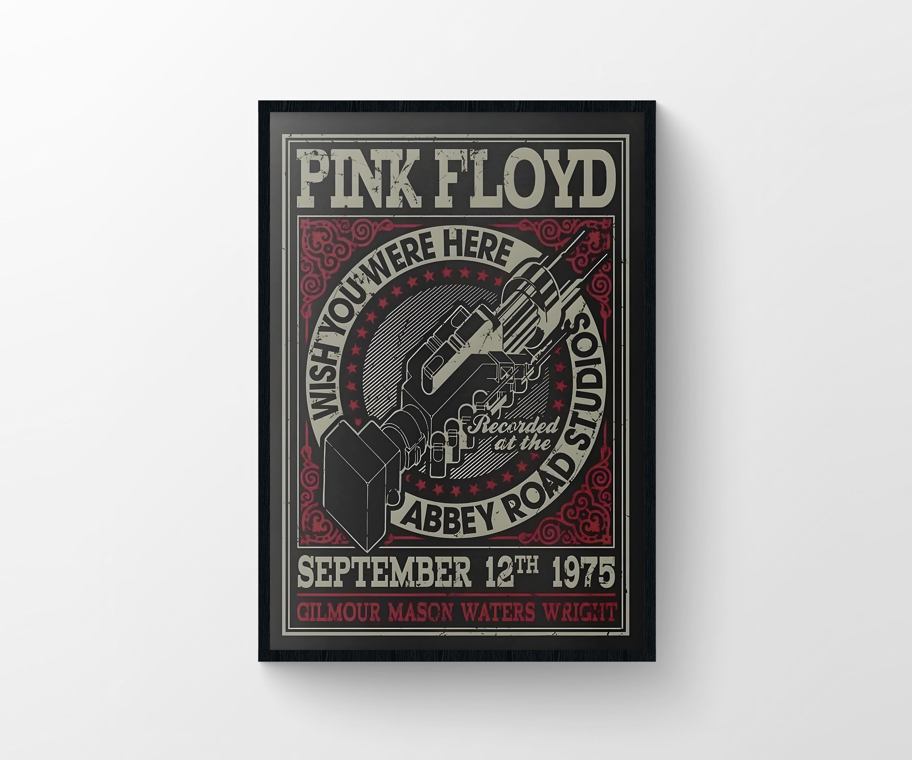 Pink Floyd 1960s art nouveau concert poster