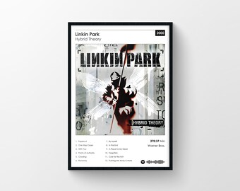 Álbum de teoría híbrida de Linkin Park, avance de Nu Metal, portada de álbum personalizado, póster imprimible, Sonic Revolution