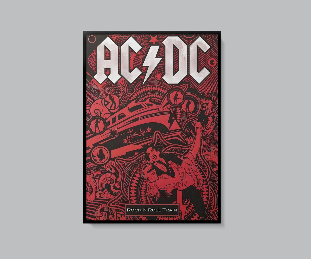 ACDC Band Poster ACDC Printable Poster ACDC Band Gift Ultra - Etsy