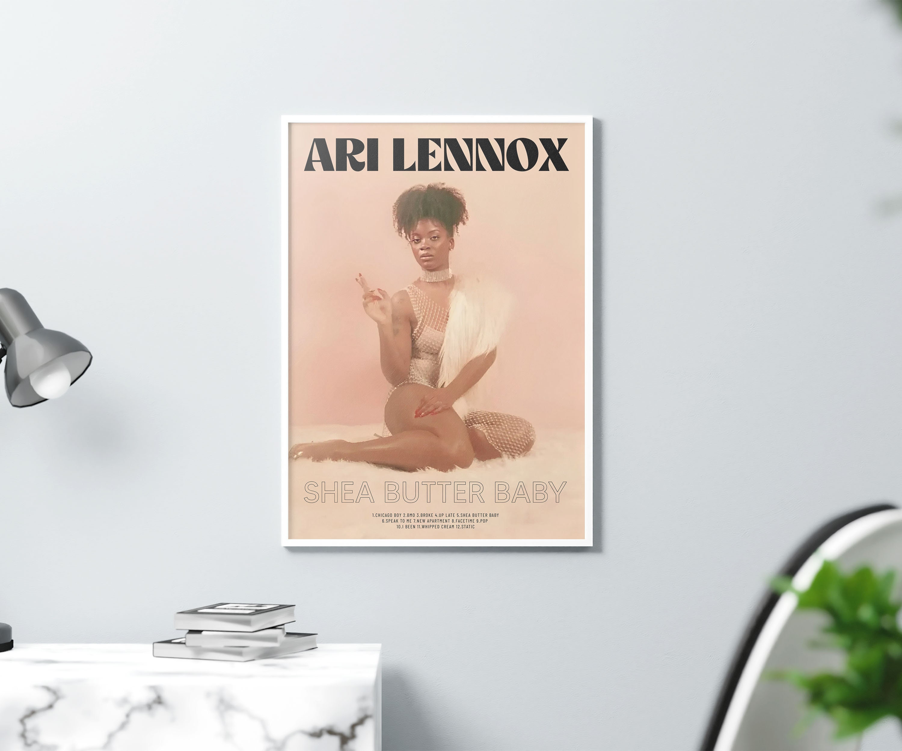 Ari Lennox Shea Butter Baby Album, Neo-Soul Bliss, Custom Album Cover Art, Printable Poster, Smooth Harmonies