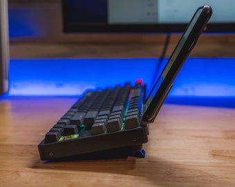 K-Series Aluminum Frame Glance Stand - Phone Mount for Keychron K Series Keyboards with aluminum frame