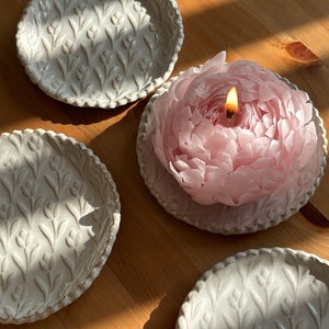 Pink peony candle image 7