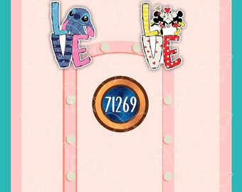 PERSONALIZED Mickey & Friends -Disney Movie Inspired Magnets Cruise Suite Door Magnets/Refrigerator car memento souvenir gift