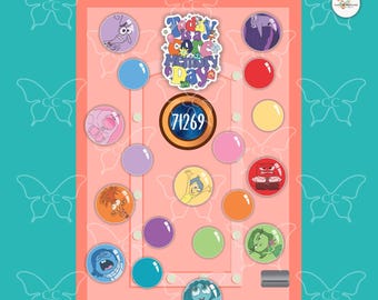 Core memory balls Inside Out 2 -Disney Cartoon Movie Inspired Cruise Suite Door Magnets/Refrigerator car memento souvenir gift
