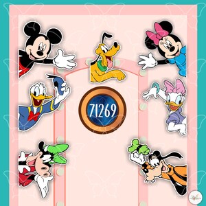 Mickey & Friends -Disney Movie Inspired Magnets Cruise Suite Door Magnets/Door Magnet/ Refrigerator car memento souvenir gift regular