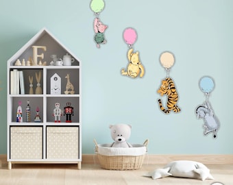 Vintage Classic Pooh and Friends Wall Decals/Wall Stickers/Home decoration/DYI project/peel and stick/Nursery/kids room
