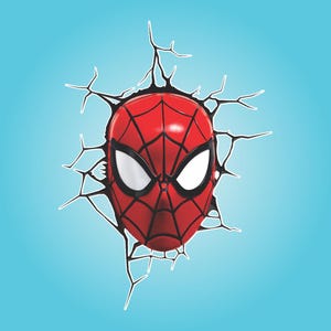 Avengers Superheroes breaking out crack- Wall Decals/Wall Stickers/Home decoration/DYI project/peel and stick/Nursery/kids room/office/car Spider Man MASK