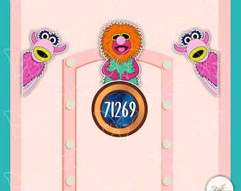 Muppet Show Mahna Mahna Singers-Disney Movie Inspired Magnets Cruise Suite Door Magnet/Refrigerator car memento souvenir