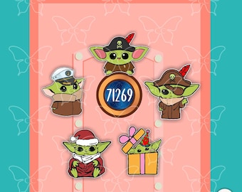 Grogu Baby Yoda-Star Wars Mandalorian -Disney Movie Inspired Magnets for Cruise Suite Door/ memento souvenir gift