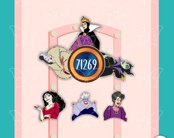 Imanes para puerta de crucero inspirados en la película Villanos de Disney/Regalo de recuerdo para refrigerador o coche