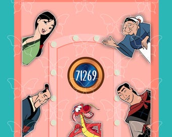 Mulan -Disney Movie Inspired Cruise Suite Door Magnets/Refrigerator car memento souvenir gift