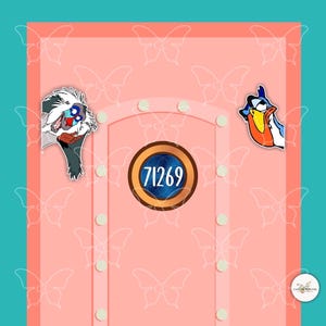 Imanes para puerta de suite de crucero inspirados en la película de Disney de El Rey León/regalo de recuerdo para refrigerador o automóvil.