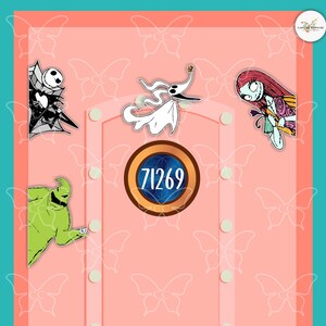Nightmare Before Christmas-Disney Movie Inspired Magnets Cruise Suite Door Magnets/Door Magnet/ Cruise Magnet/ Disney Cruise Decor