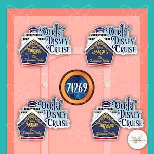 初めてのクルーズ海上日 - ディズニー風マグネットクルーズスイートドアマグネット/ドアマグネット/ディズニークルーズデコレーション記念品お土産